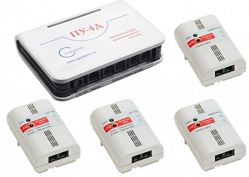 Двухгазовый комплект ПУ-4Д на 1-4 датчика